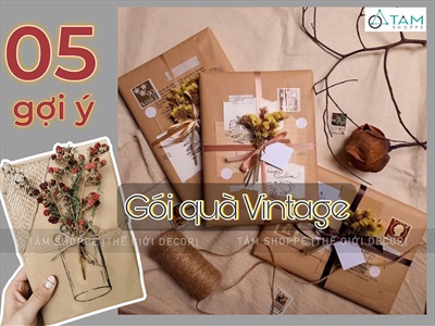 05 mẫu gói quà phong cách Vintage nàng nào cũng mê