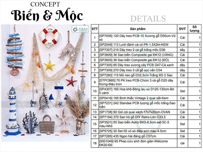 Concept decor Biển × Gỗ mộc mạc, gần gũi [2025 - Tâm Nguyễn Decor] CC-BIEN-2501