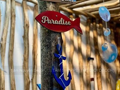 Concept Decor quầy bar chủ đề Biển – Trẻ Trung & Năng Động [2026 - Tâm Nguyễn Decor] CC-BIEN-2603