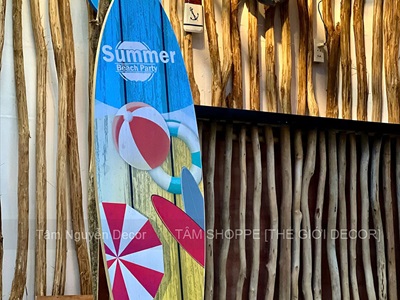 Concept Decor quầy bar chủ đề Biển – Trẻ Trung & Năng Động [2026 - Tâm Nguyễn Decor] CC-BIEN-2603