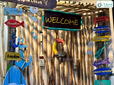 Concept Decor quầy bar chủ đề Biển – Trẻ Trung & Năng Động [2026 - Tâm Nguyễn Decor] CC-BIEN-2603