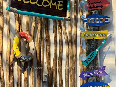 Concept Decor quầy bar chủ đề Biển – Trẻ Trung & Năng Động [2026 - Tâm Nguyễn Decor] CC-BIEN-2603