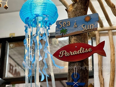 Concept Decor quầy bar chủ đề Biển – Trẻ Trung & Năng Động [2026 - Tâm Nguyễn Decor] CC-BIEN-2603