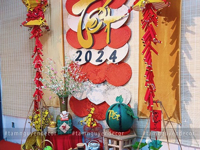 Backdrop Tết chủ đề 