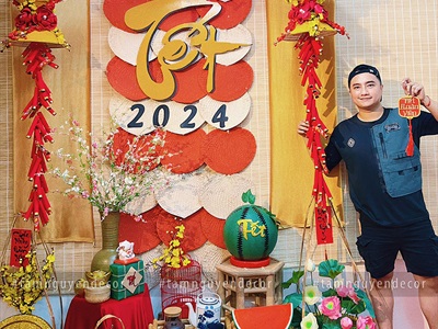 Backdrop Tết chủ đề 