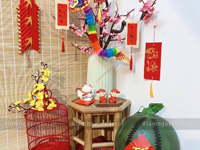 Decor góc chill Tết nhỏ xinh với Rồng [2024 - Tâm Nguyễn Decor] CC-TET-2402