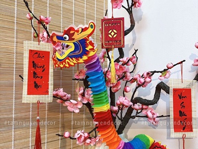 Decor góc chill Tết nhỏ xinh với Rồng [2024 - Tâm Nguyễn Decor] CC-TET-2402