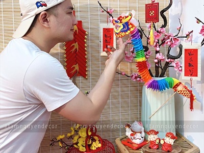 Decor góc chill Tết nhỏ xinh với Rồng [2024 - Tâm Nguyễn Decor] CC-TET-2402