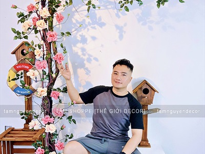 Dây hồng leo giả cổ điển kiểu Pháp [Nhiều màu - Dài 170cm] DAYHOA-01