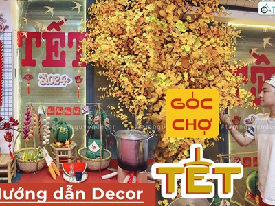 Hướng dẫn trang trí tiểu cảnh Tết chủ đề 