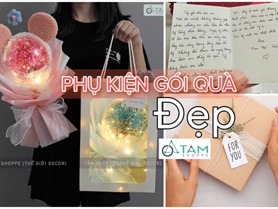 Phụ kiện gói quà đẹp dành cho người tặng có 