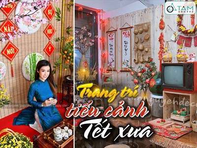 Dựng “nam châm sống ảo” với các ý tưởng trang trí tiểu cảnh Tết xưa
