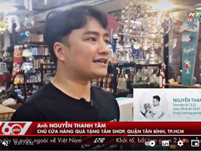 HTV9: Phỏng vấn tiêu dùng quà tặng 8/3 tại Tâm Shoppe - Thế giới Decor 2023