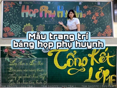 Những mẫu trang trí bảng họp phụ huynh đẹp ấn tượng nên tham khảo
