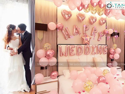 Lãng mạn hết ý với các set trang trí phòng cưới có sẵn