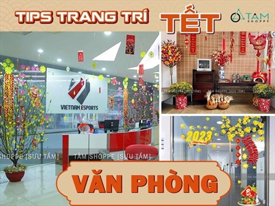 “Công sở lên màu, năng suất lên cao” với tips trang trí Tết cho văn phòng đơn giản, ấn tượng