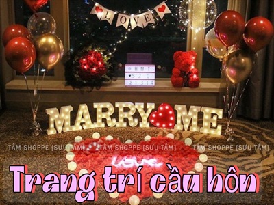 Trang trí cầu hôn cực lãng mạn cùng chữ cái đèn Led khiến nàng đồng ý ngay!