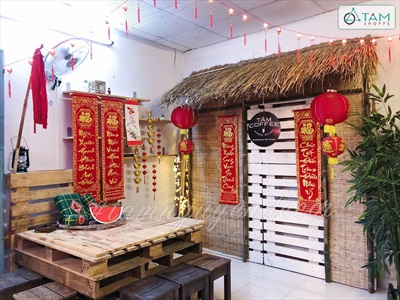 Trang trí Tết cổ truyền Việt Nam xưa chất như Tâm Coffee 2018 - By Tâm Nguyễn Decor | Thi công