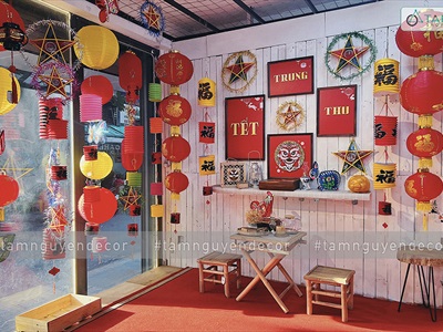 Hướng dẫn trang trí Trung Thu như phố lồng đèn thu nhỏ tại Tâm Shoppe 2022 - By Tâm Nguyễn Decor