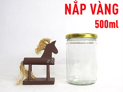 Hủ thuỷ tinh trụ tròn nắp nhôm 250-500ml CLTT-HU-01