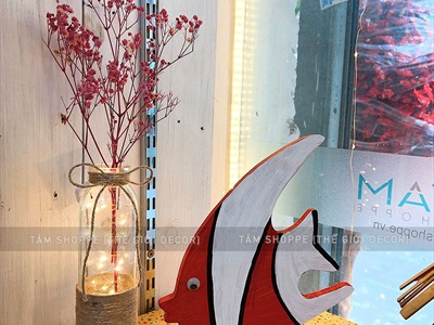 Chai thủy tinh quấn dây thừng trụ tròn cao 19cm [3 kiểu chọn - Kèm nút] CHAILO-HM-02