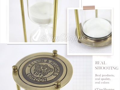 Mô hình đồng hồ cát bằng sắt cổ điển Vintage DONGHO-01