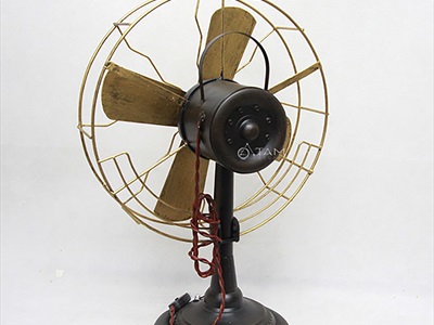 Mô hình quạt gió Vintage để bàn bằng sắt [Giả cổ - dày đẹp] QUAT-04
