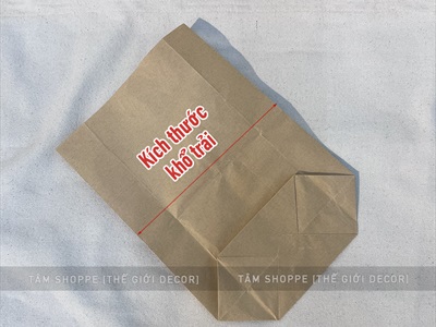 Set 05 túi giấy xi măng kraft đựng đồ cùng cỡ TUIGIAY-02
