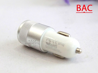 Bộ chia tẩu sạc ô tô đầu điếu thuốc ra 2 cổng USB nhỏ gọn DOCHOIOTO-01