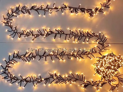 Dây đèn Led Âu Mỹ pháo tiểu 10m 1000Led [Dây xanh - Chuẩn loại 01] DAYDEN-01