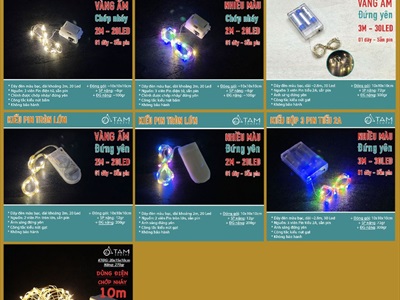 Dây đèn led đom đóm decor [Sáng đẹp - Nhiều loại] DAYDEN-17