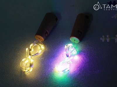 Dây đèn led đom đóm nút chai decor [2m 20Led - Sẵn pin] DAYDEN-16