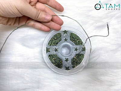 Dây đèn led đom đóm trơn [Dây xanh - Led dày - Remote] DAYDEN-05