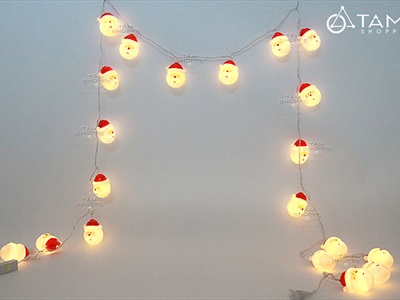 Dây đèn led người tuyết - ông già Noel Giáng sinh [3m 20Led - Điện] DAYDEN-23