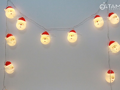 Dây đèn led người tuyết - ông già Noel Giáng sinh [3m 20Led - Điện] DAYDEN-23