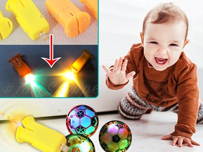 Nút nhựa đèn Led gắn lồng đèn, đồ chơi (sẵn pin) LED-KHAC-01