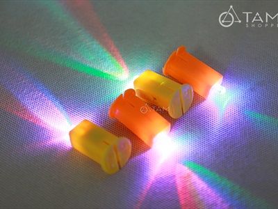 Nút nhựa đèn Led gắn lồng đèn, đồ chơi (sẵn pin) LED-KHAC-01