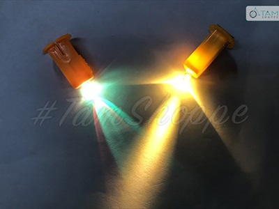 Nút nhựa đèn Led gắn lồng đèn, đồ chơi (sẵn pin) LED-KHAC-01