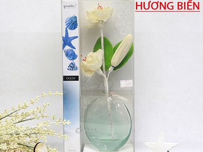 Bộ tinh dầu tự khuếch tán lọ màu trong suốt 50ml