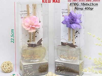 Bộ tinh dầu tự khuếch tán lọ sỏi 50ml