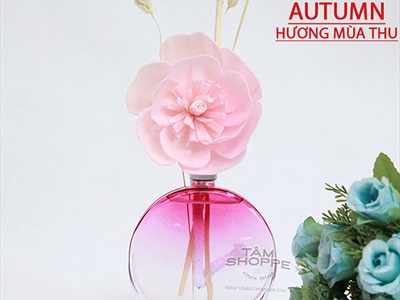 Bộ tinh dầu tự khuếch tán lọ màu trong suốt bốn mùa Yilansam 100ml