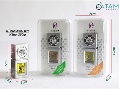 Chai tinh dầu tự khuếch tán gắn quạt gió Yilansam 8ml