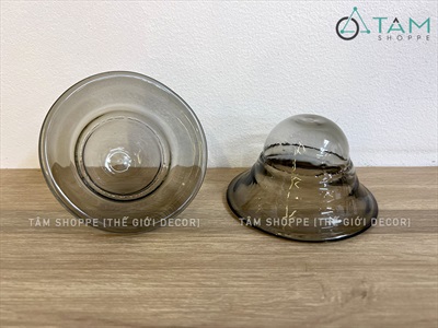 Chén thủy tinh đựng nước tinh dầu cho đèn khung sắt PKTTDTD-CH.TT
