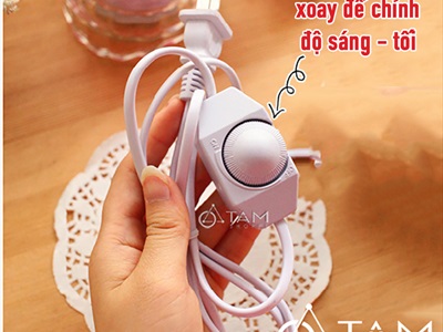 Đèn xông tinh dầu gỗ chữ Phúc [Tặng bóng đèn] DXTDD-M0085