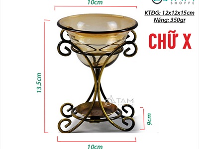 Đèn đốt tinh dầu khung sắt Bắc Âu DDTD-KS-01