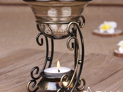 Đèn đốt tinh dầu khung sắt Bắc Âu DDTD-KS-01