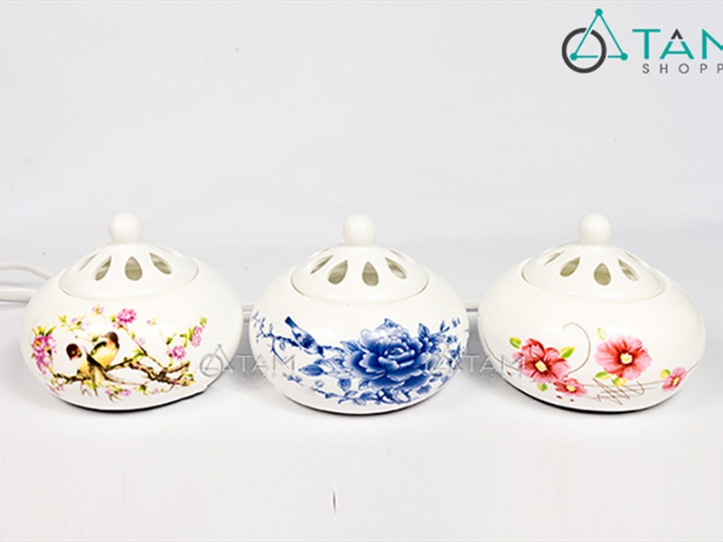 Lò xông trầm hương tinh dầu bằng nhiệt điện [không đèn] LXTH-DIEN-01