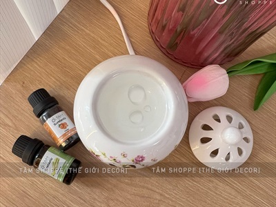 Lò xông trầm hương tinh dầu bằng nhiệt điện [không đèn] LXTH-DIEN-01