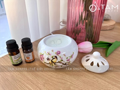 Lò xông trầm hương tinh dầu bằng nhiệt điện [không đèn] LXTH-DIEN-01