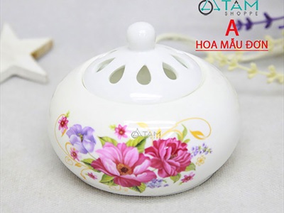 Lò xông trầm hương tinh dầu bằng nhiệt điện [không đèn] LXTH-DIEN-01